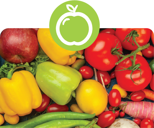 Fresh fruits and vegetables representing nutrition